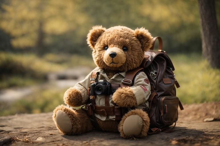 PhotoReal_Teddy_bear_with_backpack_with_Canon_camera_0